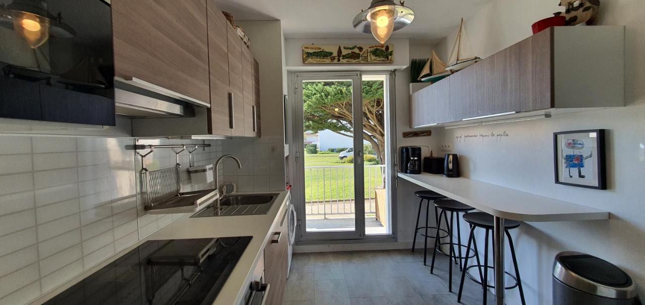 Ker Mamette Bel Appartement En Bord De Mer Quiberon Buitenkant foto